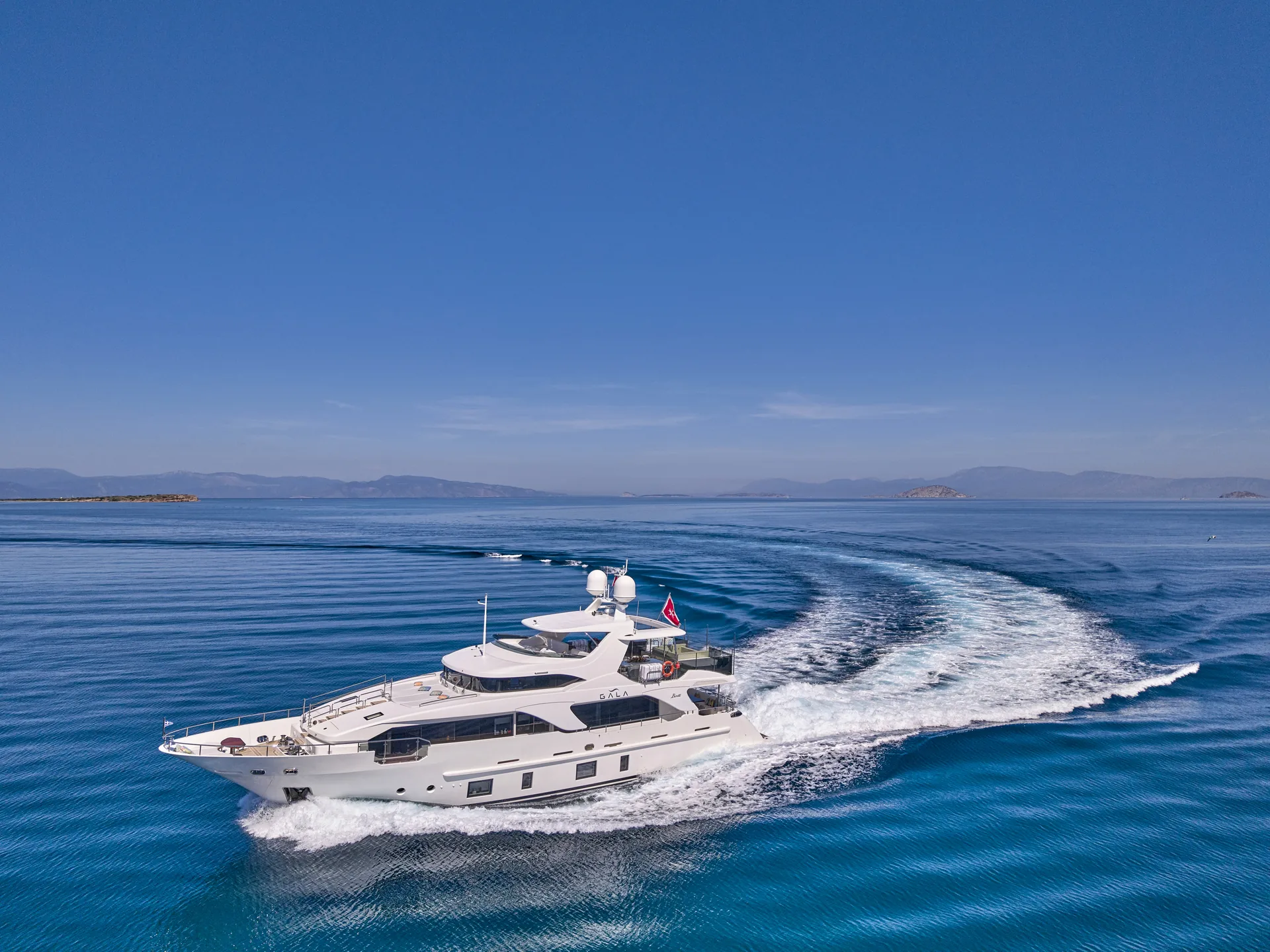 Aerial view of Solmare Yachting