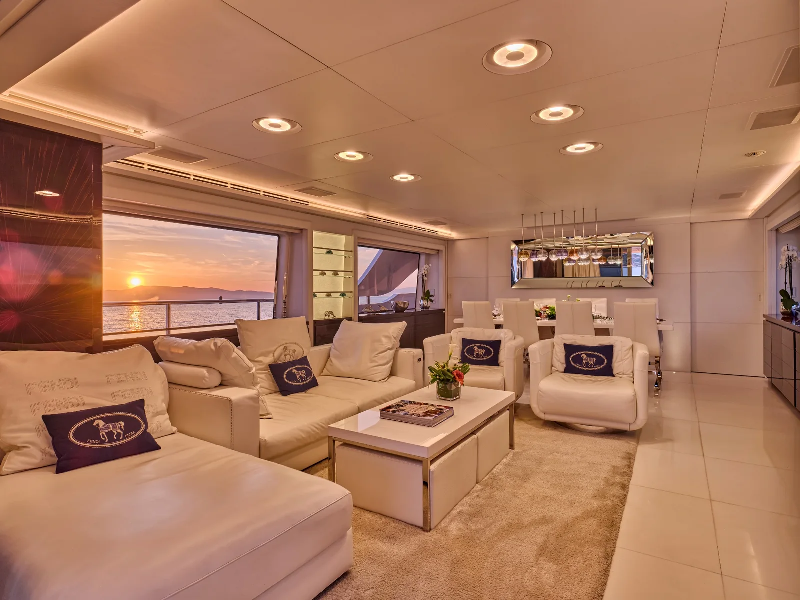 Solmare Yachting main saloon